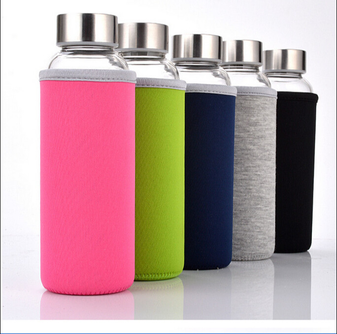 Wholesale Custom Eco-friendly Sport glass water bottle heat resistant water bottle
