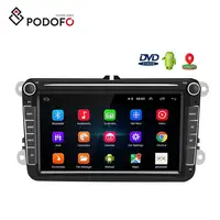 Podofo Android 9.1 8 ''2 Din Autoradio Mobil Radio Mobil Android Player GPS Wifi BT untuk VW/PASSAT/POLO/GOLF 5/6