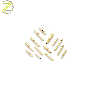 China Factory OEM Precision Machining Brass Electrical Contact Pin Threaded Spring Lock Pin Factory