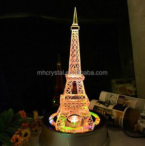 Led de cristal de la Torre Eiffel modelo MH-G0346 - Product Image 3