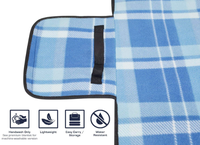 Tapis de plage 100% polyester résistant au sable, tapis de couchage, grille de haute qualité, couverture de pique-nique