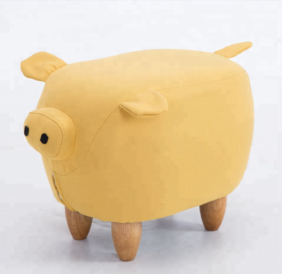 日本売れ筋豚型スツール可愛いカスタム動物型椅子子供用豚