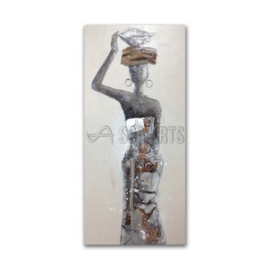 3D astratto African women olio - Product Image 1