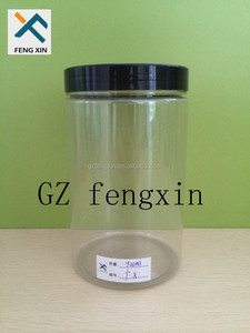 30oz 900ml cấp thực phẩm vật nuôi nhựa <span class=keywords><strong>jar</strong></span> với màu đen vít nắp nắp - Product Image 1