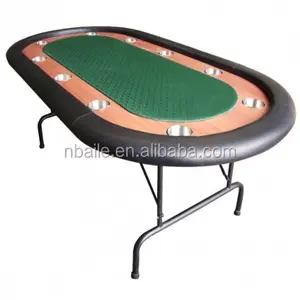 84 Inch Deluxe Vouwen Poker Tafel Met Opvouwbare Stalen Been