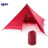 초경량 2 인용 텐트 휴대용 배낭 텐트 양면 실리콘 코팅 방수 야외 캠핑 텐트