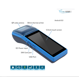 Built in Receipt printer pos terminal Bluetooth WIFI 4G with QR code camera and 5.5 ''capacitif screen touch <span class=keywords><strong>M2</strong></span> - Product Image 2