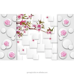 Full Size Behang Bloemen 3d Behang Met Bloem Behang Voor Home Decor