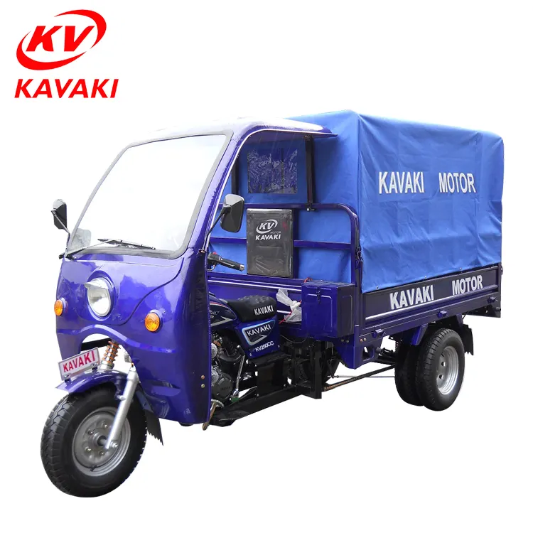 China Kavaki Goede Prijs Tuk-Tuk Vijf Wielen 5.0-12 Motor 250 Trike Cargo Carrier