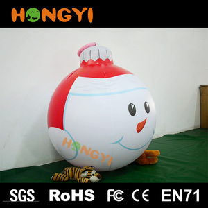 Inflable al aire libre grande rojo Navidad decoración de Año Nuevo bolas festivai actividad colgante globo fábrica - Product Image 4