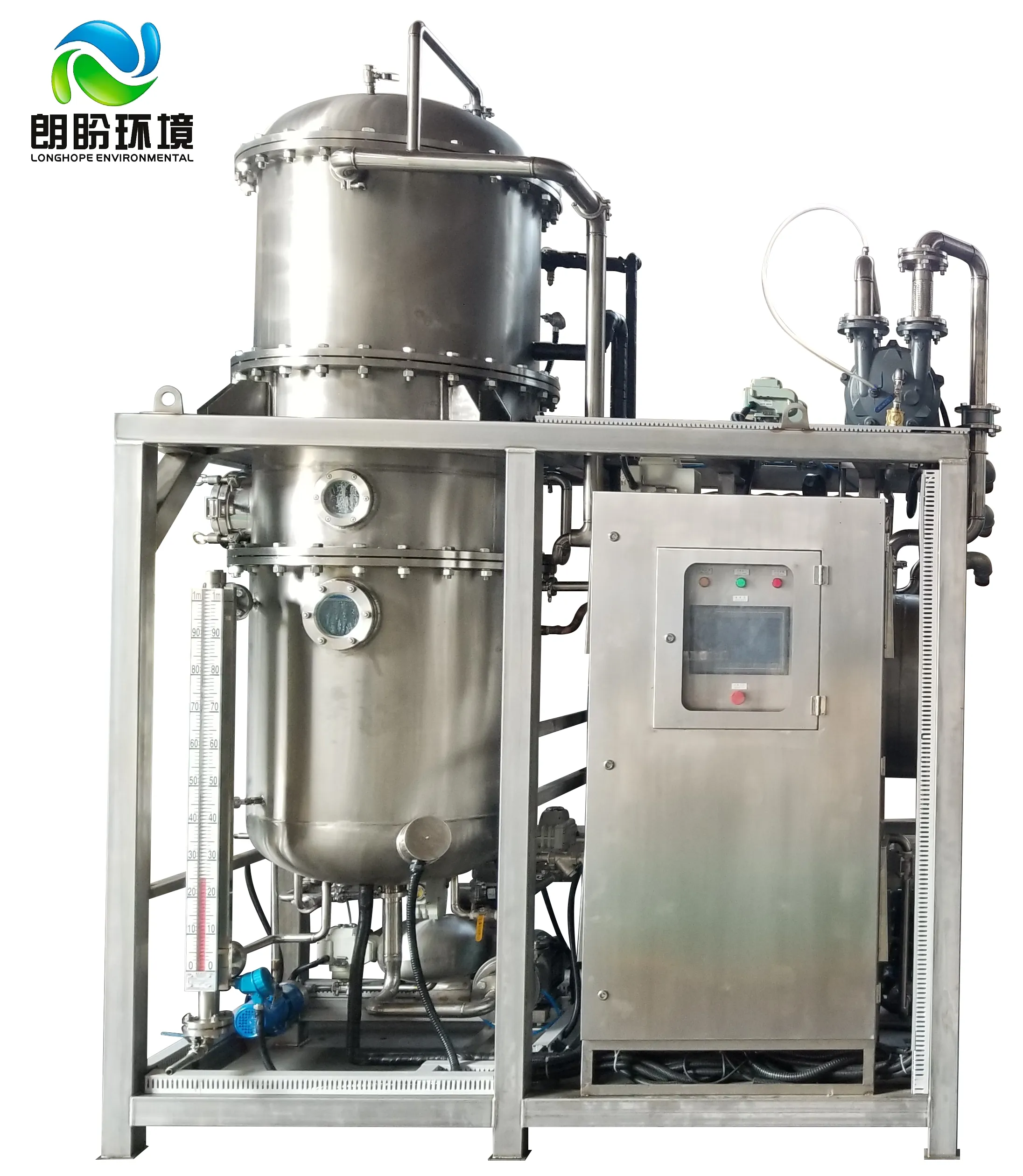 Industriële rotary galvaniseren afvalwater pekel ammoniak stikstof metalen vacuüm verdamper