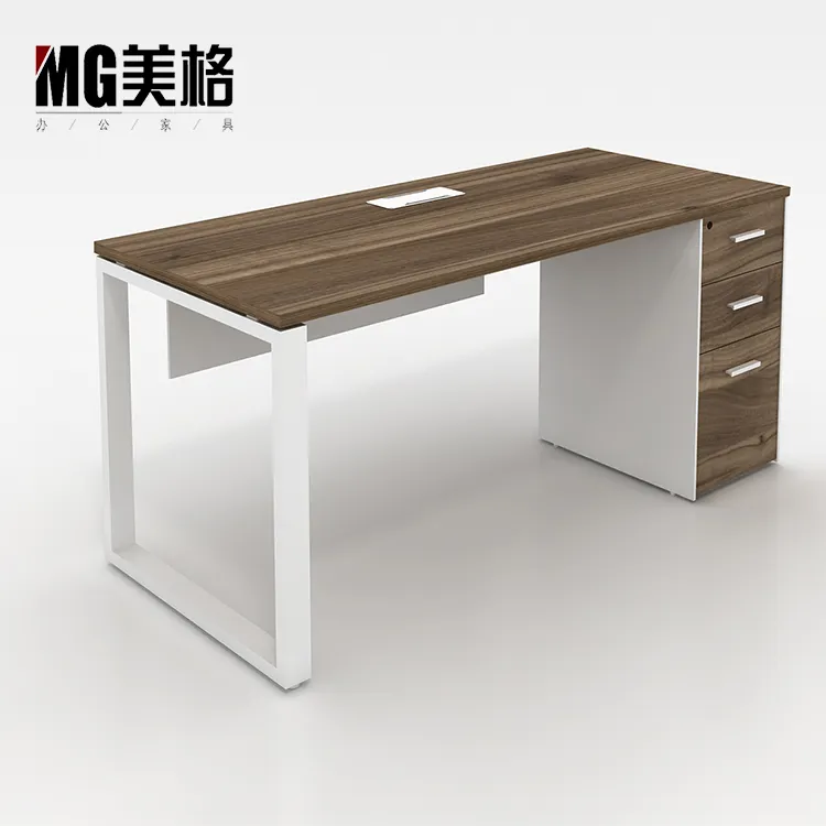 Стол для руководителя с металлической рамой, компьютерный стол, современный офисный стол для руководителей