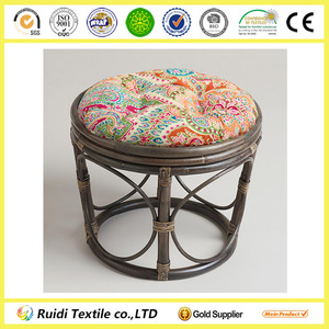 Venice Papasan <strong>Stool</strong> <strong>Round</strong> <strong>Cushion</strong> Papasan Chair <strong>Cushion</strong> - Product Image 3