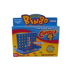 Connect 4 jeu de cerveau tridimensionnel quatre hommes quatre dans une rangée, entraînement du cerveau, jeu d'échecs, de Bingo pour enfants