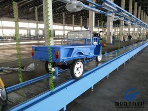 40m elektrikli bisiklet montaj hattı motorsiklet araba montaj üretim hattı ürün hattı konveyör - Product Image 5