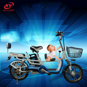 KAVAKI Nouveau Vélo Électrique Familial 250w avec Trois Sièges et Siège Bébé - Product Image 3