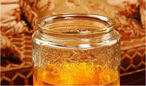 Wine beverage glass jar juice dispenser with glass lid and stainless steel faucet