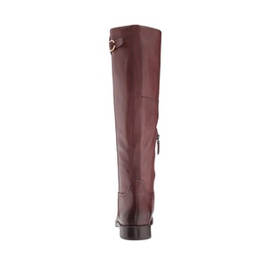 <span class=keywords><strong>Botas</strong></span> de Cuero <span class=keywords><strong>Italianas</strong></span> Hechas a Mano para Otoño/Invierno, Punta Redonda, para <span class=keywords><strong>Mujer</strong></span>, por Encima de la Rodilla, Tacón Grueso - Product Image 5