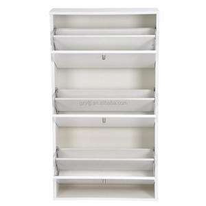 Moderno 3-nivel blanco estante del zapato del armario del cajón del Gabinete de diseño de entrada de madera organizador de zapatos <span class=keywords><strong>1008</strong></span> - Product Image 2