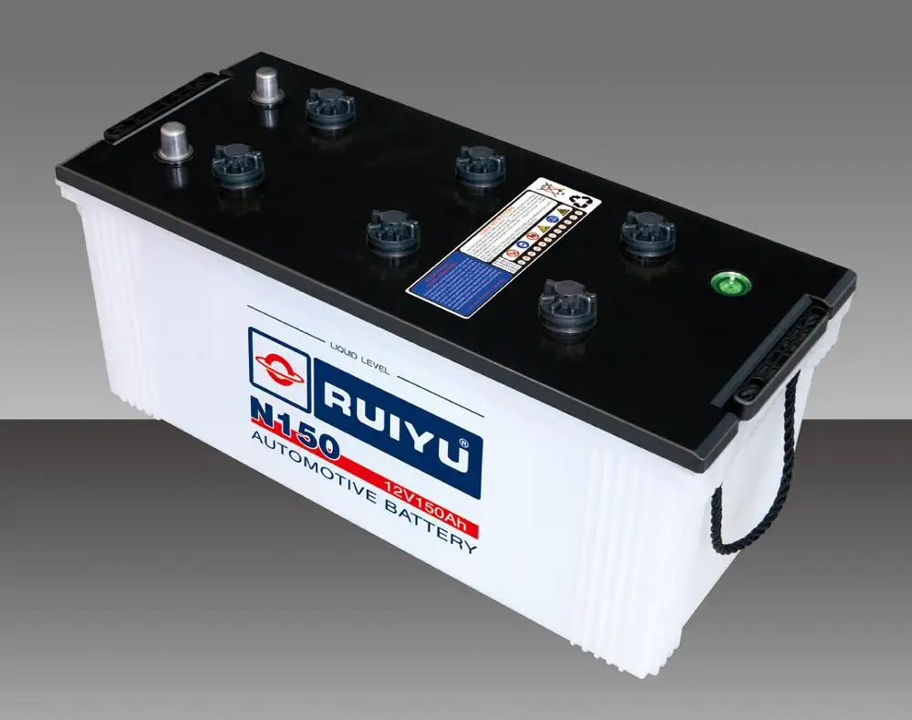 N150 12 v 150 ah lange levensduur auto vrachtwagen batterijen automotive droog opgeladen batterij