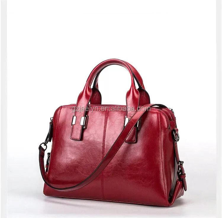 hot sale genuine leather bags fashion designer women handbags boston bags