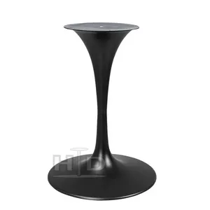 用于圆形玻璃上衣的 Dia600mm tulip steel table base