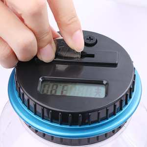 Coffre-fort électronique automatique en mousseline de soie, caisse à monnaie pour enfants, Transparent, vente en gros, avec grand minuterie - Product Image 2