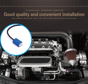 Chsky <span class=keywords><strong>H1</strong></span> Led Đèn Pha Bóng đèn ổ cắm 12V gốm LED Light <span class=keywords><strong>Bulb</strong></span> chủ với dây xe nối adapter - Product Image 4