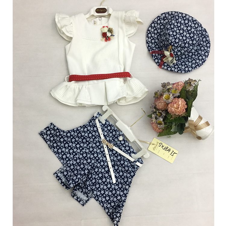 Оптовая продажа; летняя одежда вечерние платье для девочек с шляпой