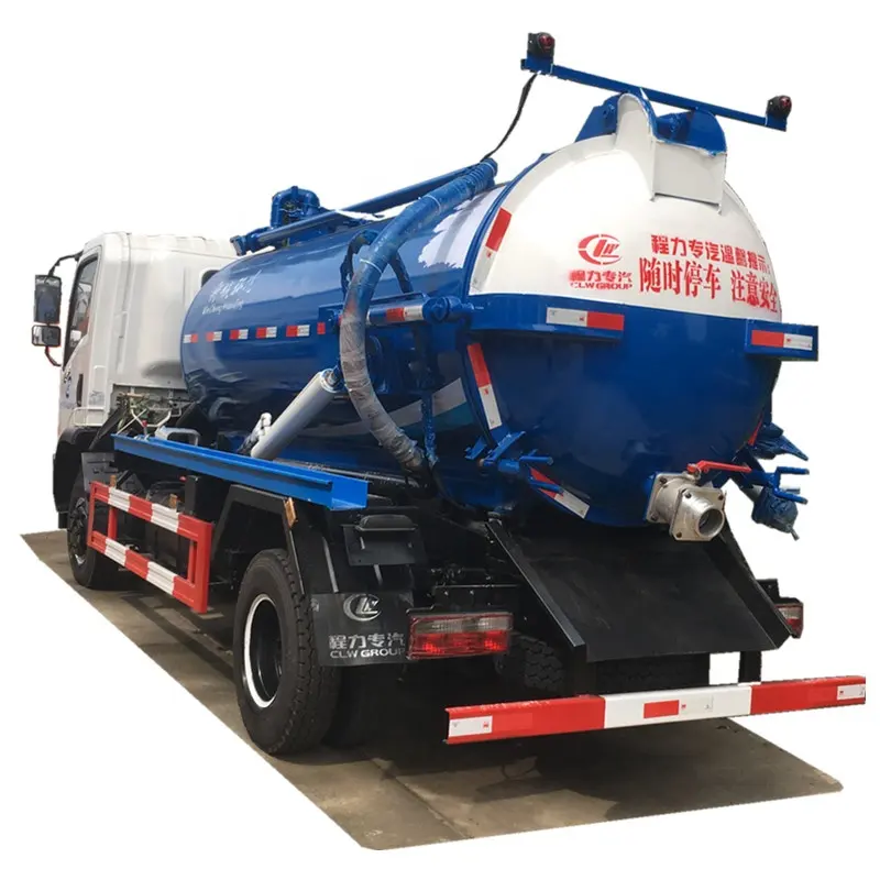 Abwassers aug wagen Kanalisation Klär gruben Tanks 5 Tonnen Vakuumpumpe Abwasser Klär rohr Tankwagen