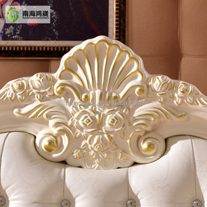 Cabecera de Cama Tapizada en Cuero con Botones y Diseño de Diamantes, Estilo Francés Moderno y Lujoso, Tamaño King y Queen, Color Blanco Crema - Product Image 2
