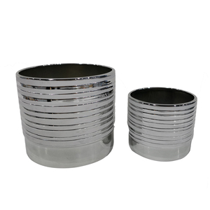 Tamaño personalizado de plata de lujo interior jardinera cerámica pote de flor <span class=keywords><strong>bonsai</strong></span> macetas para la decoración - Product Image 1
