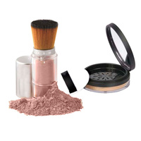 Kuas Kosmetik Isi Ulang untuk Bedak Tabur - 100% Bulu Sintetis Vegan