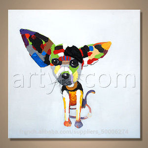 belle peinture hnadmade image <span class=keywords><strong>de</strong></span> <span class=keywords><strong>chien</strong></span> pour les cadeaux - Product Image 1