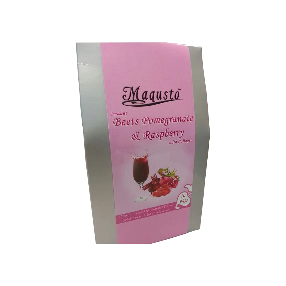 Maqusto Instant Beets Pomegranate & Raspberry with Collagen Instant Drink Fruit
