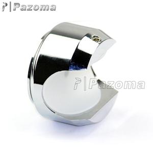 Montre d'horloge de <span class=keywords><strong>moto</strong></span> en métal chromé pour Cafe Racer Bobber Chopper Cruiser Sportster avec guidon 1" - Product Image 3