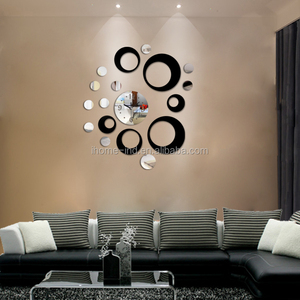 Miroirs muraux nouveau <span class=keywords><strong>design</strong></span> home decor <span class=keywords><strong>horloge</strong></span> 3d miroir autocollant 3d <span class=keywords><strong>horloge</strong></span> - Product Image 6