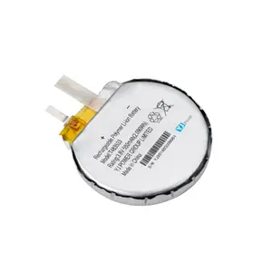 Round Size Circular 3.7v 270mAh 550mah 483535 Lithium Polymer Battery