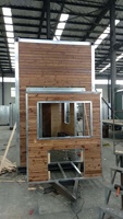 Kits de maisons préfabriquées de haute qualité, structure en acier, maison modulaire de luxe en conteneur, petite maison en bois avec roues