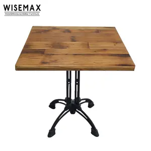 Современный промышленный дизайн, новая модель, маленький квадратный обеденный стол, Ресторанный стол из массива дерева, распродажа