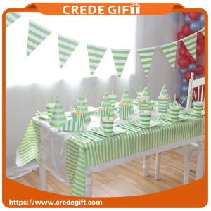Cloth green Stingray fiesta birthday decorations disposable crockery for parties table supplies - Product Image 2