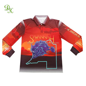 Design personalizzato sublimato stampato con bottone a maniche lunghe camicia da pesca Upf 50 + - Product Image 3