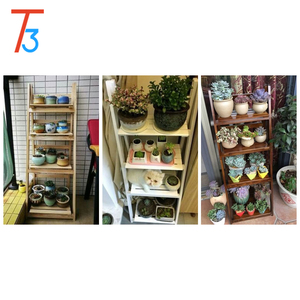Pliant triangle <span class=keywords><strong>en</strong></span> <span class=keywords><strong>bois</strong></span> présentoir <span class=keywords><strong>pour</strong></span> magasin pot de fleur - Product Image 5