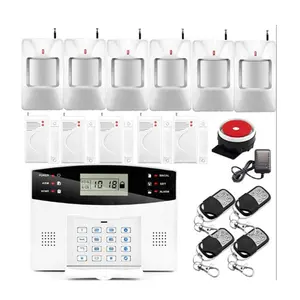 Cheaper LPG Sensor alarm system Multi-language LCD GSM alarm cctv alarm system