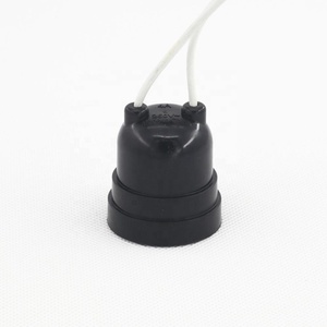 Negro E27 titular de la lámpara <span class=keywords><strong>con</strong></span> <span class=keywords><strong>cable</strong></span> de plástico e27 base de lámpara impermeable e27 portalámparas - Product Image 2