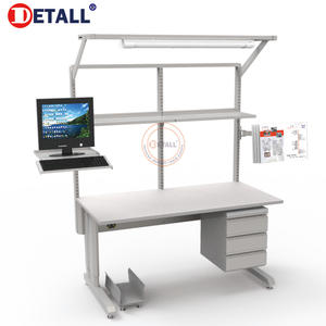 Table de travail avec loupe pour <span class=keywords><strong>technicien</strong></span> dentaire, en métal et en bois, pour l'ingénierie électrique, la réparation d'ordinateurs ESD, le travail du bois - Product Image 5