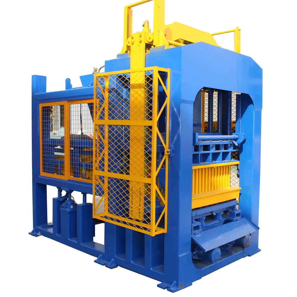 concrete block making machine at6 price