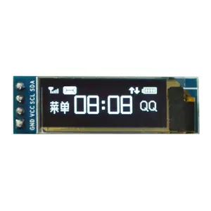 0.91 pulgadas módulo OLED 0.91 "blanco OLED 128x32 OLED LCD LED pantalla I2C IIC serie