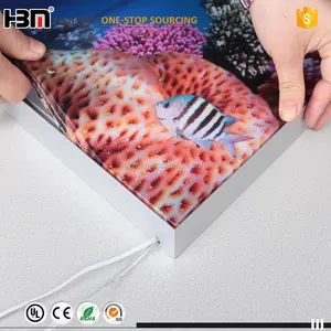 SEG Kumaş Alüminyum LGP ultra ince yumuşak kumaş PVC filmi klip çerçeve kumaş çerçevesiz led ışık kutusu