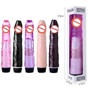 Gode Vibrateur Doux Géant Pénis Réaliste pour les Femmes <span class=keywords><strong>Vagin</strong></span> Jouets Adultes de Sexe - Product Image 6